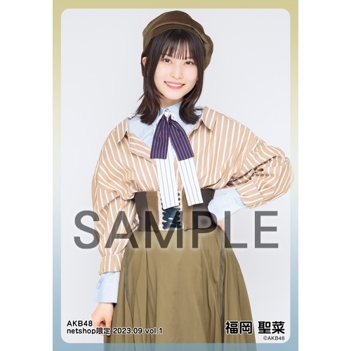 福岡聖菜 AKB48 月別生写真 2019 3月 March ①+② 6種コンプ 最新｜写真