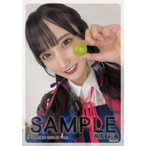 AKB48 長友彩海 net shop限定生写真40＋1枚 フォトアルバム付 予約商品】AKB48 2023年10月度 net shop限定個別生写真5枚セットvol.2