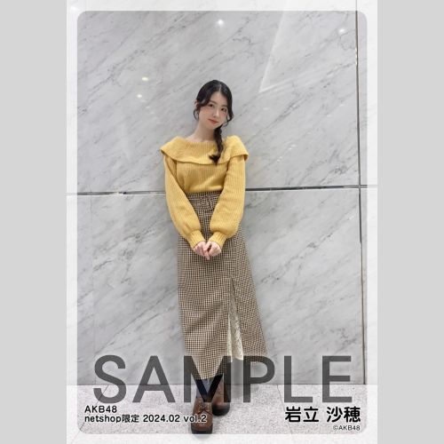 yosshi　　岩立沙穂セット② 予約商品】AKB48 2024年2月度 net shop限定個別生写真5枚セットvol.2