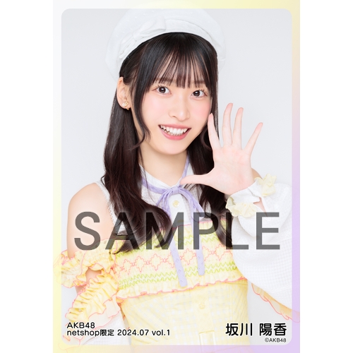 予約商品】AKB48 2024年7月度 net shop限定個別生写真5枚セットvol.1