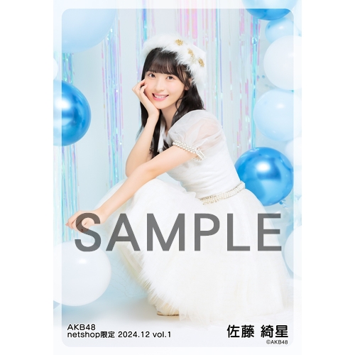 予約商品】AKB48 2024年12月度 net shop限定個別生写真5枚セットvol.1