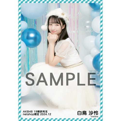 予約商品】AKB48 19期研究生 2024年12月度 net shop限定個別生写真5枚