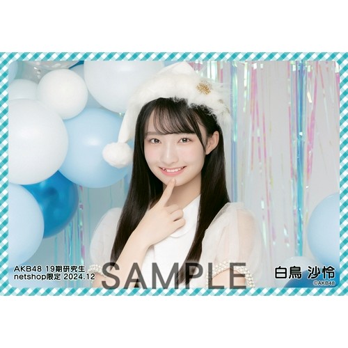 予約商品】AKB48 19期研究生 2024年12月度 net shop限定個別生写真5枚