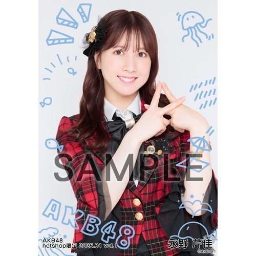 予約商品】AKB48 2025年1月度 net shop限定個別生写真5枚セット