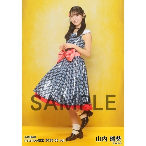 山内瑞葵 AKB48 2025年4月netshop限定 生写真4種＋L版カード