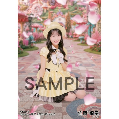 AKB48 佐藤綺星 コレクトブック風アクリルキーホルダー 4月26日限定 予約商品】AKB48 2025年5月度 net shop限定個別生写真5枚セット