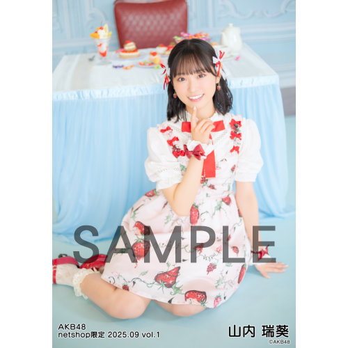 AKB48 山内瑞葵　生写真　９月　netShop 限定 予約商品】AKB48 2025年9月度 net shop限定個別生写真5枚セットvol.1