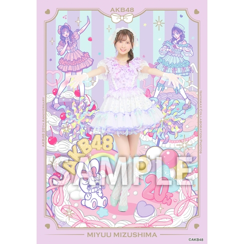 AKB48×アーティストコラボ生写真 isayamax 個別生写真6枚セット 水島