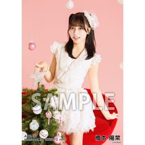 予約商品】AKB48 2025年12月度 net shop限定個別生写真5枚セットvol.1