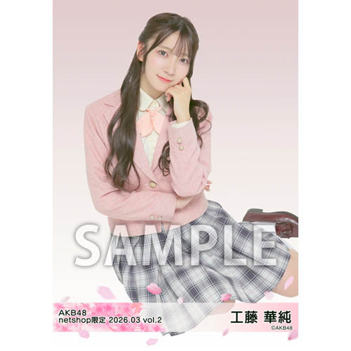 予約商品】AKB48 2026年3月度 net shop限定個別生写真5枚セットvol.2