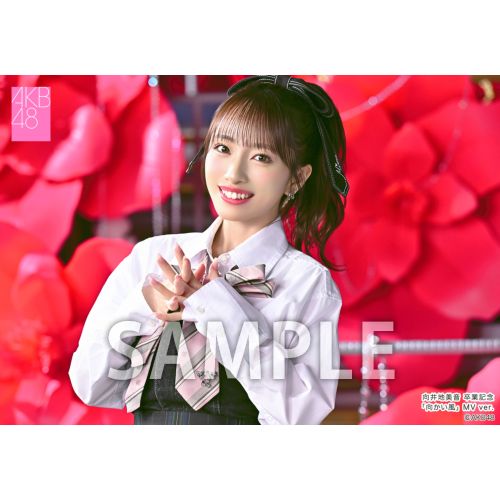 予約商品】AKB48 向井地美音 net shop限定 「向かい風」MV生写真5枚