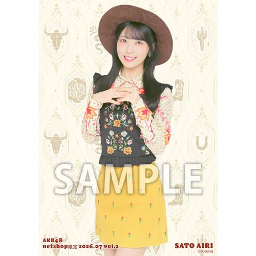 予約商品】AKB48 2026年7月度 net shop限定個別生写真5枚セットvol.2