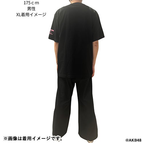 AKB48 奥本カイリ シャムネコTシャツXL【限定】 予約商品】新田桂一コラボ Tシャツ 黒ver.(シャムネコ こじまつりver