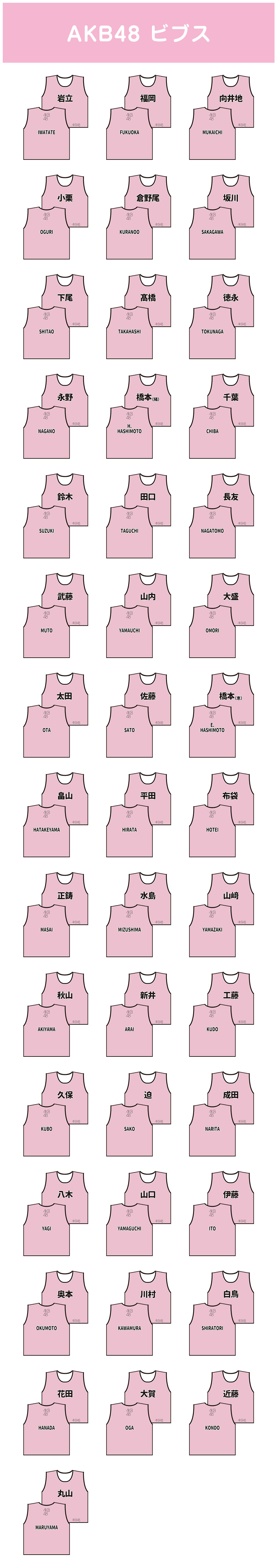 AKB48 ビブス | AKB48 Official Shop