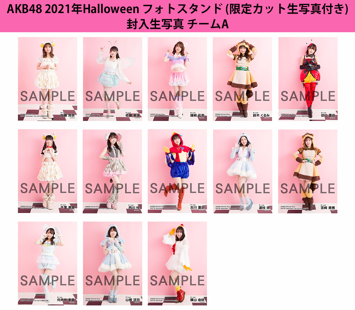 予約商品】AKB48 2021年Halloween フォトスタンド(限定カット生写真