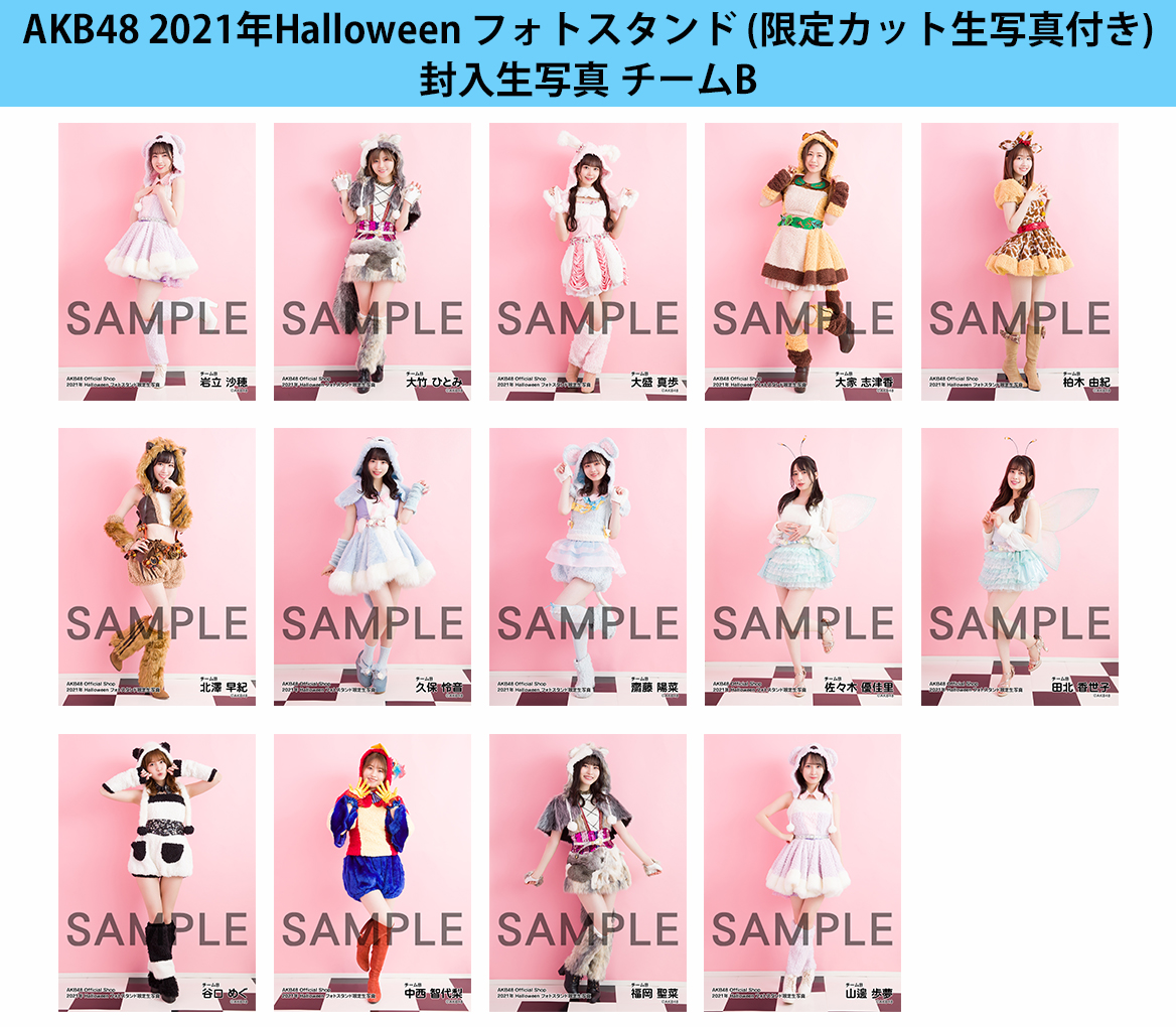 予約商品】AKB48 2021年Halloween フォトスタンド(限定カット生写真