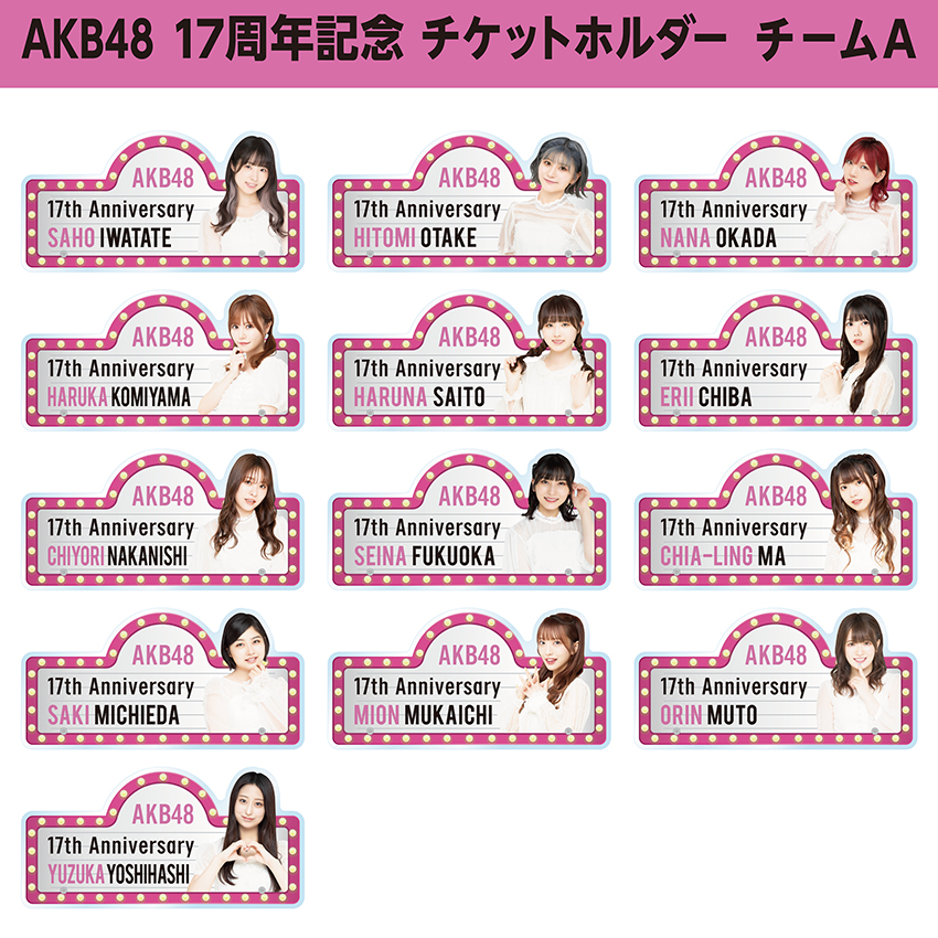 AKB48 ジャケ写キーホルダー 17個セット AKB48 ジャケ写キーホルダー