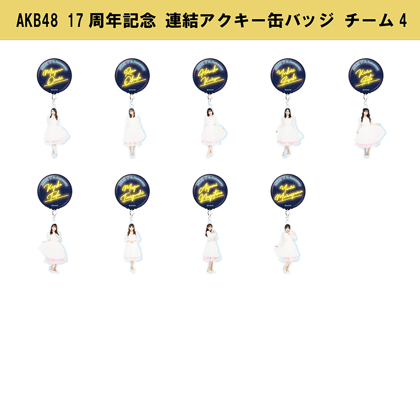 予約商品】AKB48 17周年記念 連結アクキー缶バッジ | AKB48 Official Shop