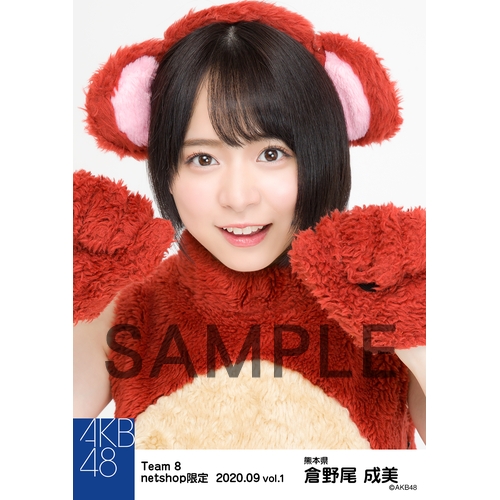 48グループ 個別写真 17枚セット AKB48 チーム8 2020年9月度 net shop限定個別生写真5枚セットvol.1