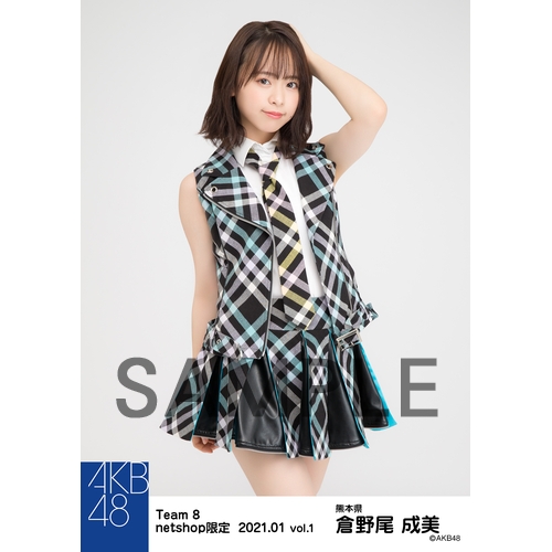 チーム8生写真 AKB48 チーム8 2021年1月度 net shop限定個別生写真5枚セットvol