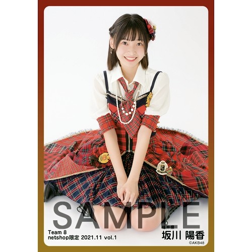予約商品】AKB48 チーム8 2021年11月度 net shop限定個別生写真5枚