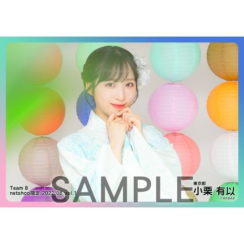 予約商品】AKB48 チーム8 2022年8月度 net shop限定個別生写真5枚