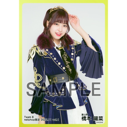 予約商品】AKB48 チーム8 2022年11月度 net shop限定個別生写真5枚