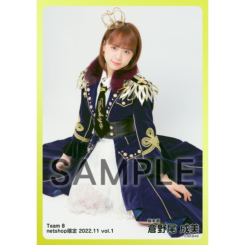 予約商品】AKB48 チーム8 2022年11月度 net shop限定個別生写真5枚