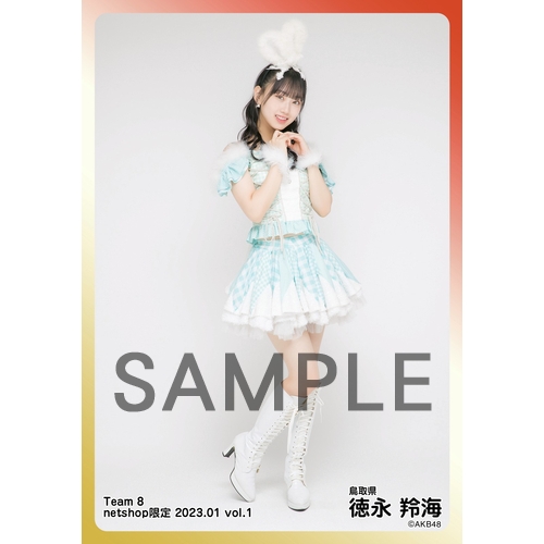 予約商品】AKB48 チーム8 2023年1月度 net shop限定個別生写真5枚